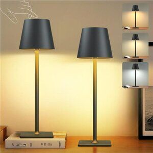 Rechargeable cordless LED table lamp dimmable portable light for indoor outdoor
